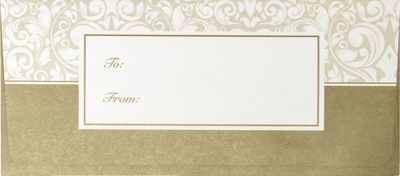 Gold Damask 28lb Currency Money Envelopes (2 7/8 x 6 1/2)