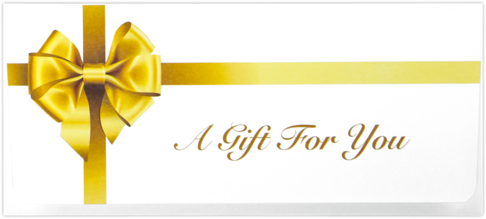 Gift For You, Gold Bow 28lb Currency Money Envelopes (2 7/8 x 6 1/2)
