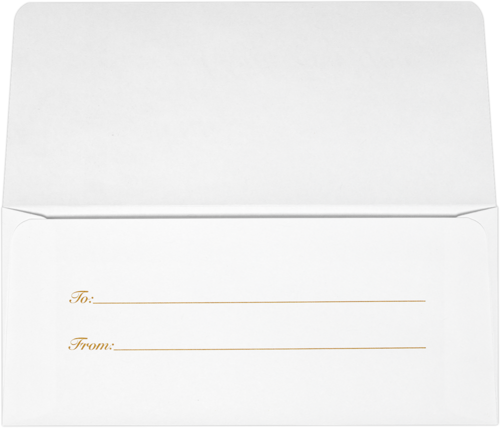 Gift For You, Gold Bow 28lb Currency Money Envelopes (2 7/8 x 6 1/2)
