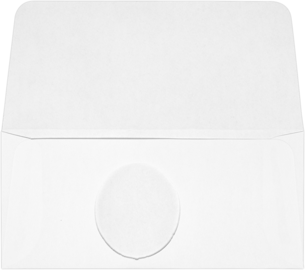 White 28lb Offer Window Money Donation Envelopes (2 3/4 x 6 5/16)