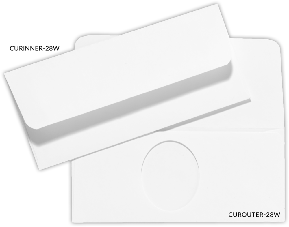 White 28lb Offer Window Money Donation Envelopes (2 3/4 x 6 5/16)
