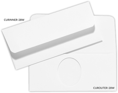 White 28lb Offer Window Money Donation Envelopes (2 3/4 x 6 5/16)
