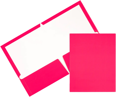 Pink Journal Fashion Glossy Folders, 1 1/2 Inch Binders, and Pink Journal Pack