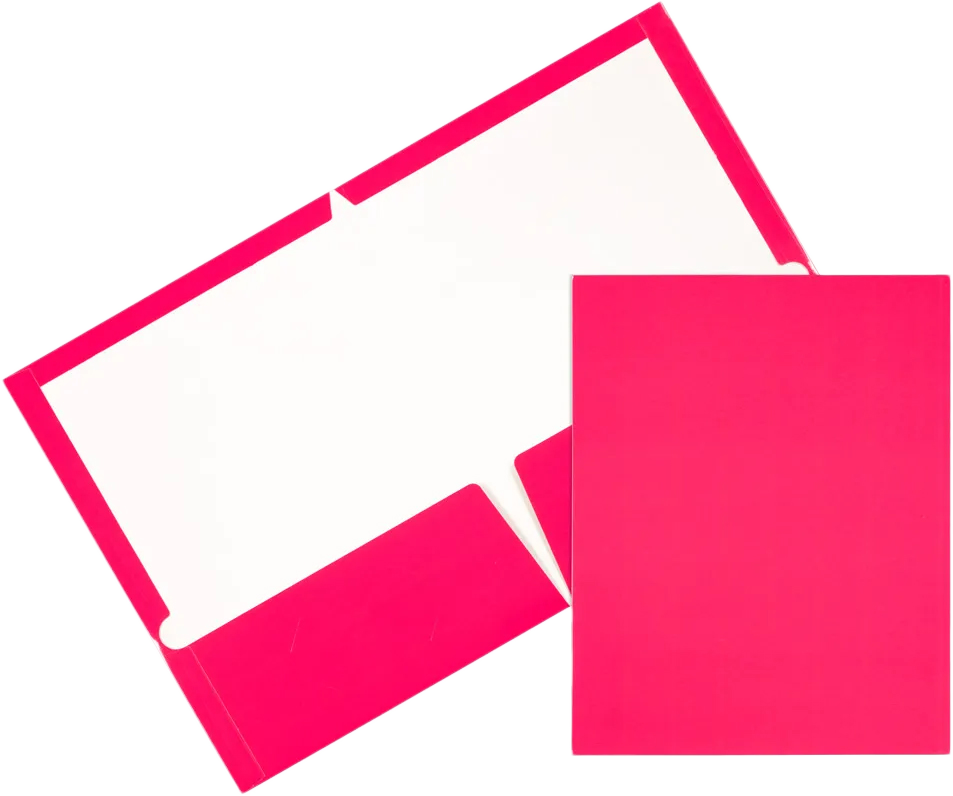 Pink Journal Fashion Glossy Folders, 1 1/2 Inch Binders, and Pink Journal Pack