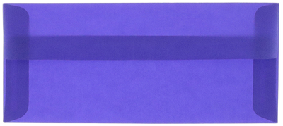 Primary Blue Translucent 30lb #10 Square Flap Envelopes (4 1/8 x 9 1/2)