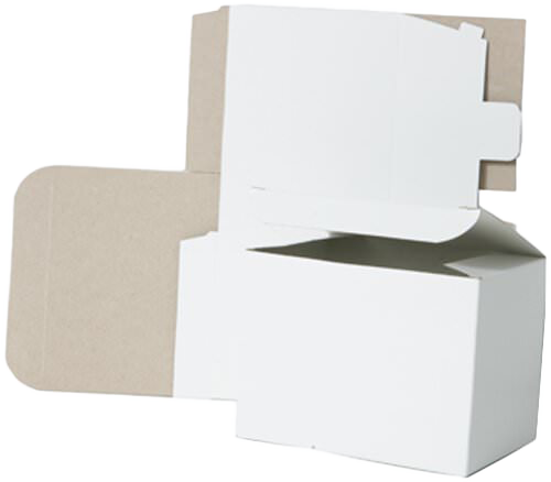 White Small/Medium Open Lid Gift Boxes (5 x 5 x 3)