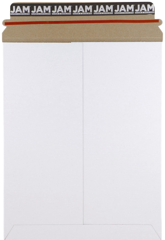 White 130lb 9 3/4 x 12 1/4 Photo Mailer Envelopes with Peel & Seal
