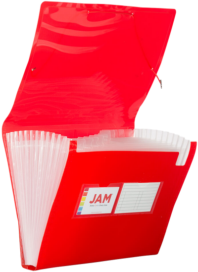 Red Letter Size 13 Pocket Expanding Files (9 x 13)