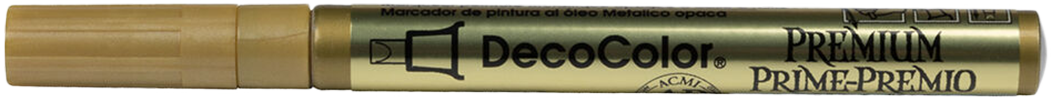 Gold Opaque Leafing Tip Paint Markers