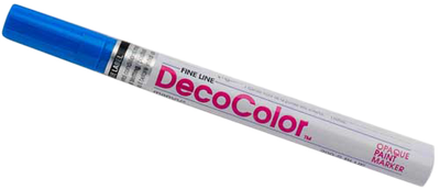 Blue Fine Line Opaque Paint Markers