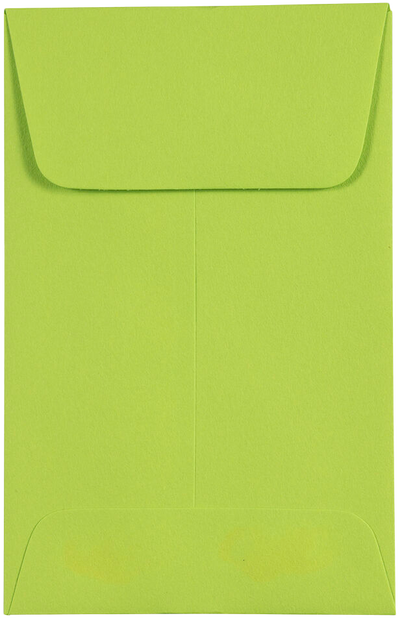 Wasabi Lime Green 32lb #1 Coin Envelopes (2 1/4 x 3 1/2)
