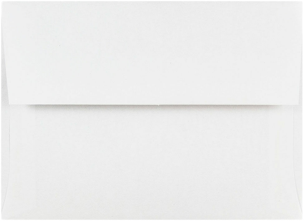 White 24lb A6 Invitation Envelopes (4 3/4 x 6 1/2)