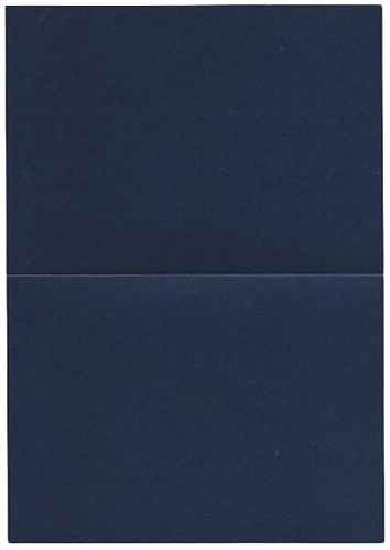 Lapis Lazuli Blue Metallic 100lb 5 x 7 Foldover Cards