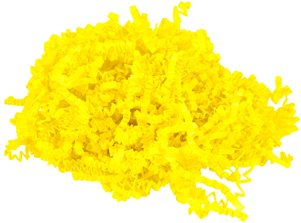 Yellow Crinkle Cut Shred Tissue Paper - 2oz