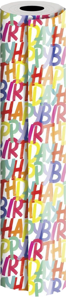 Rainbow Birthday Bulk Wrapping Paper (416 Sq Ft)