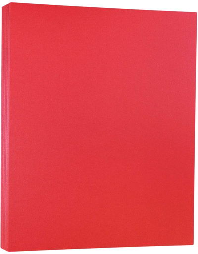 Jupiter Red Metallic 105lb 8 1/2 x 11 Cardstock