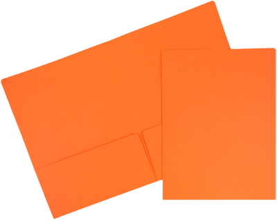 Mandarin Orange 9 x 12 Matte Folders