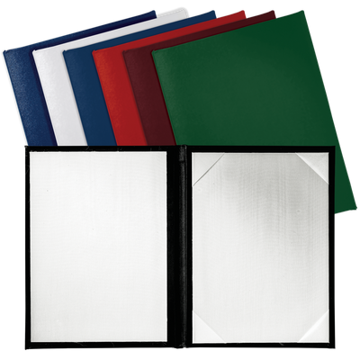 8 1/2 x 10 1/2 Landscape Padded Diploma Covers (Holds 8 x 10 Document) - Red