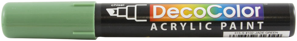Jade Green Chisel Tip Acrylic Paint Marker