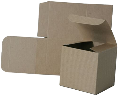 Brown Kraft Small Open Lid Gift Boxes (4 x 4 x 4)