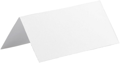 White 3 3/4 x 1 3/4 Printable Place Cards