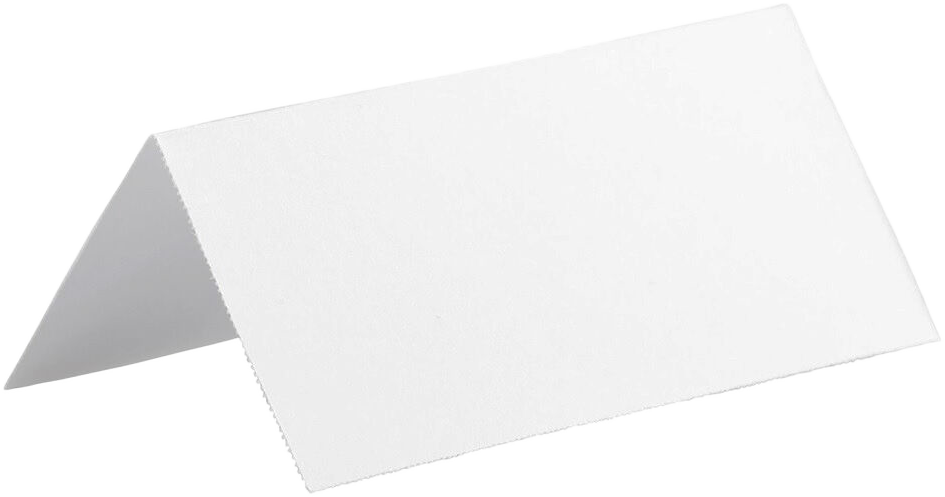 White 3 3/4 x 1 3/4 Printable Place Cards