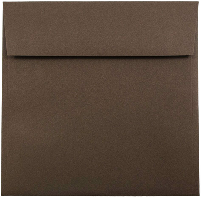 Chocolate Brown 32lb 7 1/2 x 7 1/2 Square Envelopes