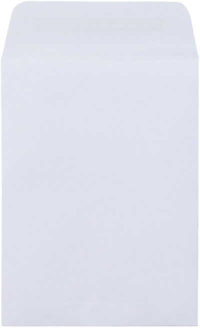 White 28lb 5 1/2 x 7 1/2 Open End Envelopes with Peel & Seal