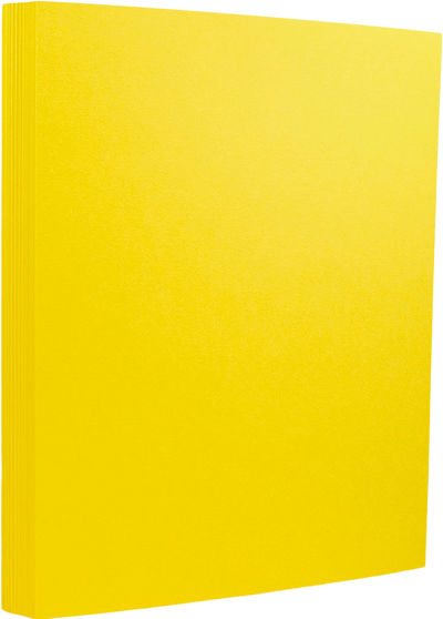 Yellow 130lb 8 1/2 x 11 Cardstock