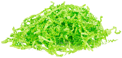 Lime Green Crinkle Cut Shred Tissue Paper - 2oz