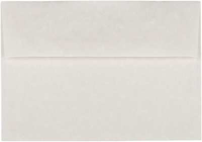 White Parchment 24lb A7 Invitation Envelopes (5 1/4 x 7 1/4)