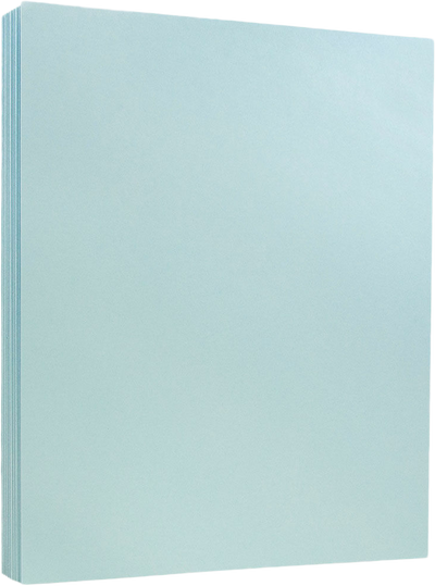 Blue Vellum 110lb 8 1/2 x 11 Cardstock