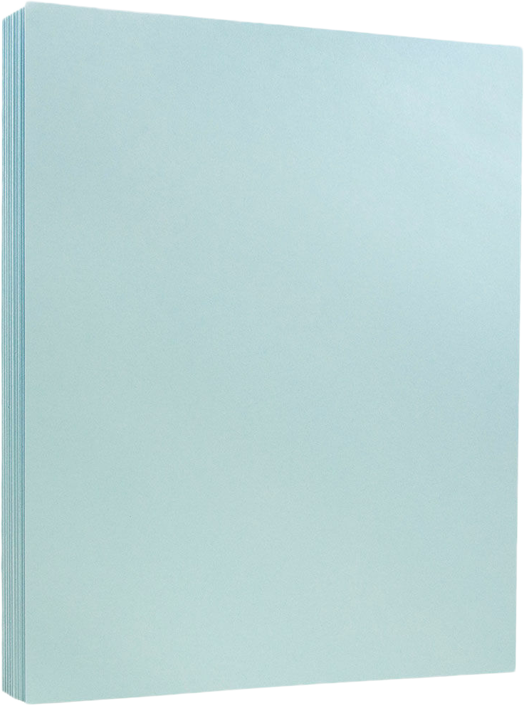 Blue Vellum 110lb 8 1/2 x 11 Cardstock
