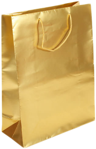 Gold Foil X-Large Gift Bags (12 1/2 x 17 x 5 1/2)