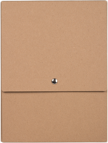 Brown Kraft12 1/8 x 9 x 1/2 Vertical Snap Portfolios