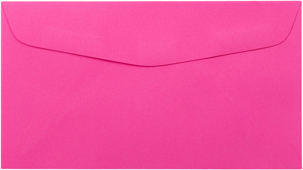 Fuchsia Pink Magenta 32lb #6 3/4 Regular Envelopes (3 5/8 x 6 1/2)