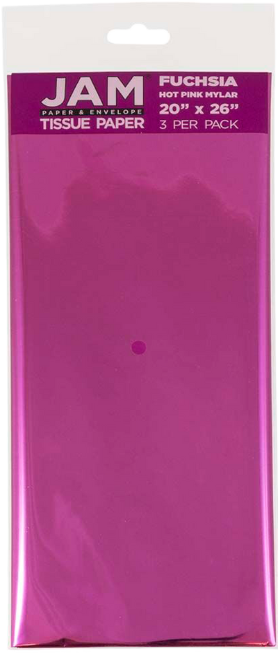 Fuchsia Mylar Tissue Paper (20 x 26) - 3 Sheets