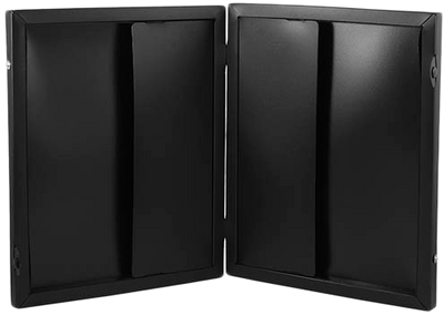 Black 11 x 13 x 1 1/2 Plastic Portfolios with Snap