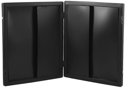 Black 11 x 13 x 1 1/2 Plastic Portfolios with Snap