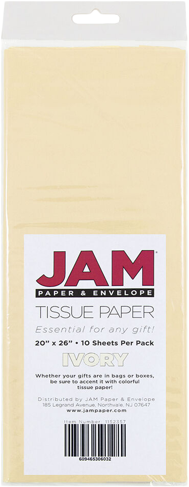 Ivory Tissue Paper (20 x 26) - 10 Sheets