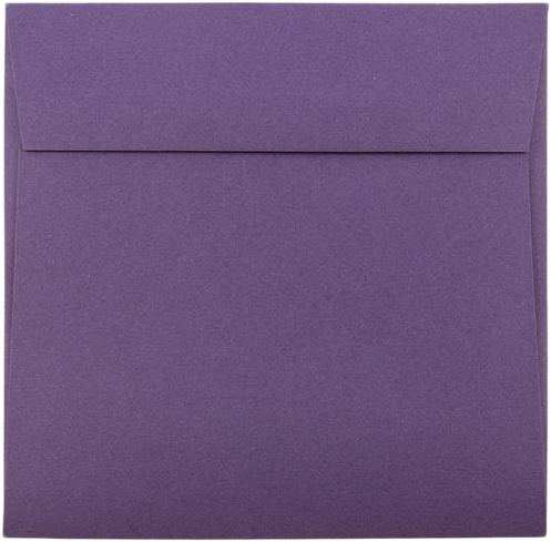 Dark Purple 28lb 6 x 6 Square Envelopes