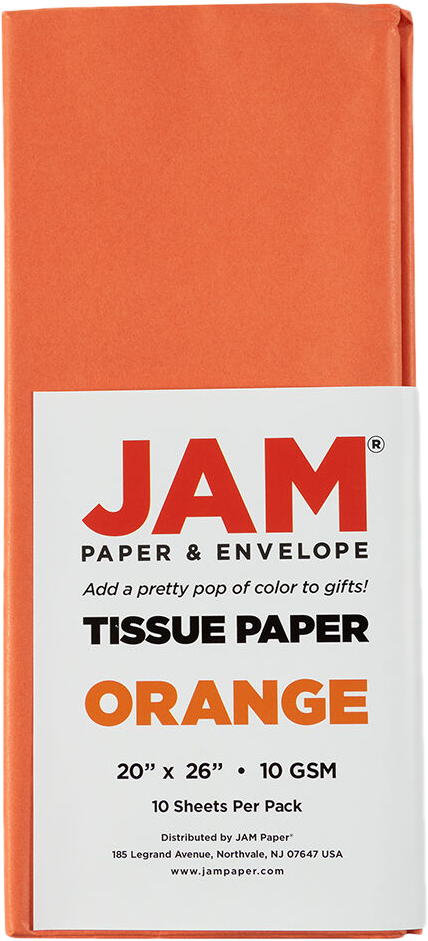 Orange Tissue Paper (20 x 26) - 10 Sheets
