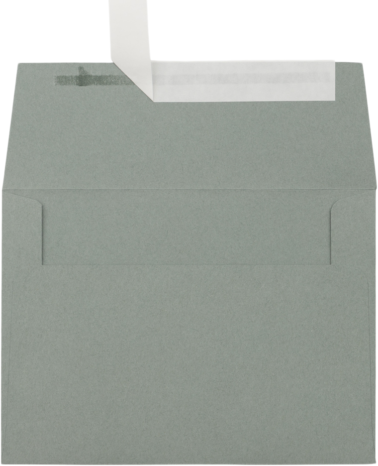 Slate Gray 28lb A6 Invitation Envelopes (4 3/4 x 6 1/2) with Peel & Seal