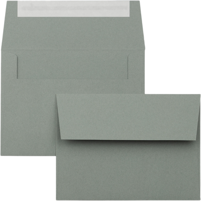 Slate Gray 28lb A6 Invitation Envelopes (4 3/4 x 6 1/2) with Peel & Seal