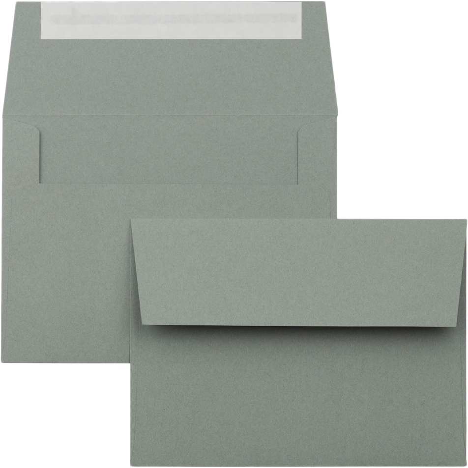 Slate Gray 28lb A6 Invitation Envelopes (4 3/4 x 6 1/2) with Peel & Seal