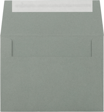Slate Gray 28lb A6 Invitation Envelopes (4 3/4 x 6 1/2) with Peel & Seal