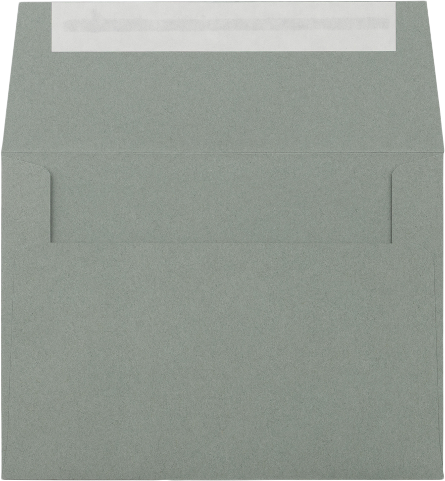 Slate Gray 28lb A6 Invitation Envelopes (4 3/4 x 6 1/2) with Peel & Seal