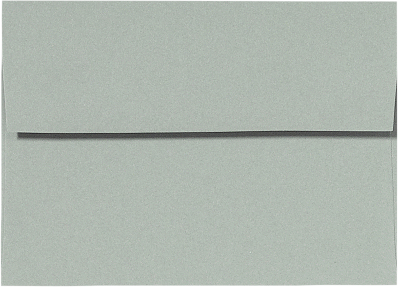 Slate Gray 28lb A6 Invitation Envelopes (4 3/4 x 6 1/2) with Peel & Seal