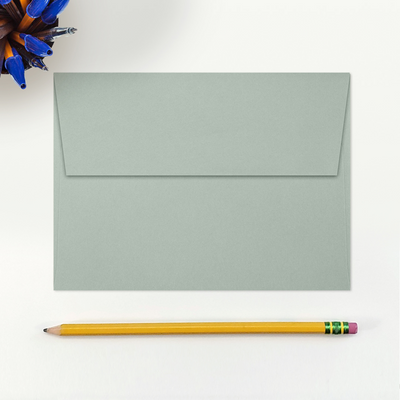 Slate Gray 28lb A7 Invitation Envelopes (5 1/4 x 7 1/4) with Peel & Seal