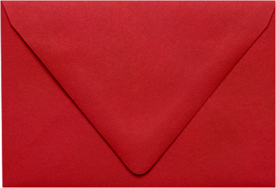 Red 32lb 6 x 9 Booklet Contour Flap Envelopes
